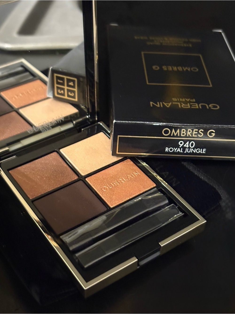 GUERLAIN Ombres G Quad Eyeshadow - Warm Brown & Copper Tones